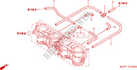 GAS HUIS (SLANGEN) (1/2/3/4) voor Honda CBR 1100 SUPER BLACKBIRD 2003