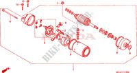 STARTEN MOTOR (CBR900RRY,1/RE1) voor Honda CBR 929 RR FIREBLADE 2001